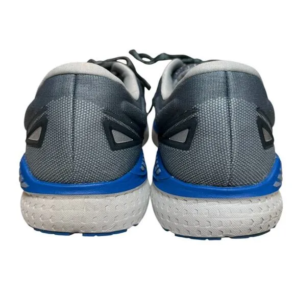 Gray/Blue Brooks Men Wide Glycerin GTS 19 Running Shoes-Size US 13/EU 47.5