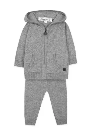 Grey Cashmere Jogging Set