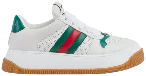 Gucci Web Screener 'White Green Red' Sneakers for Men
