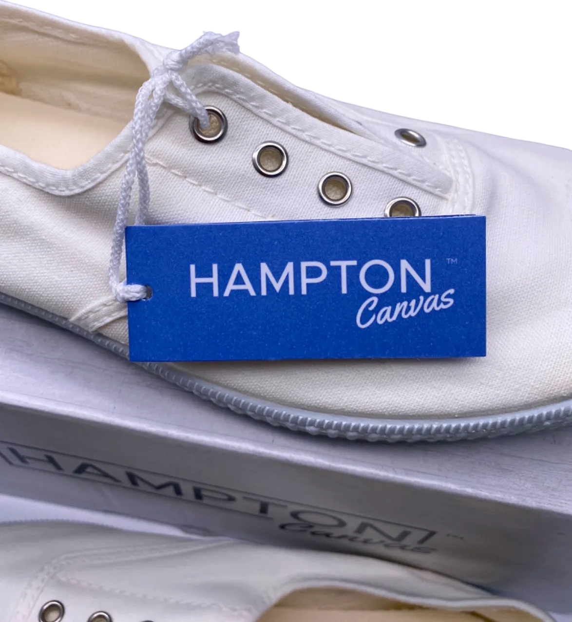 Hampton White Canvas Sneakers EU 38 uk 5