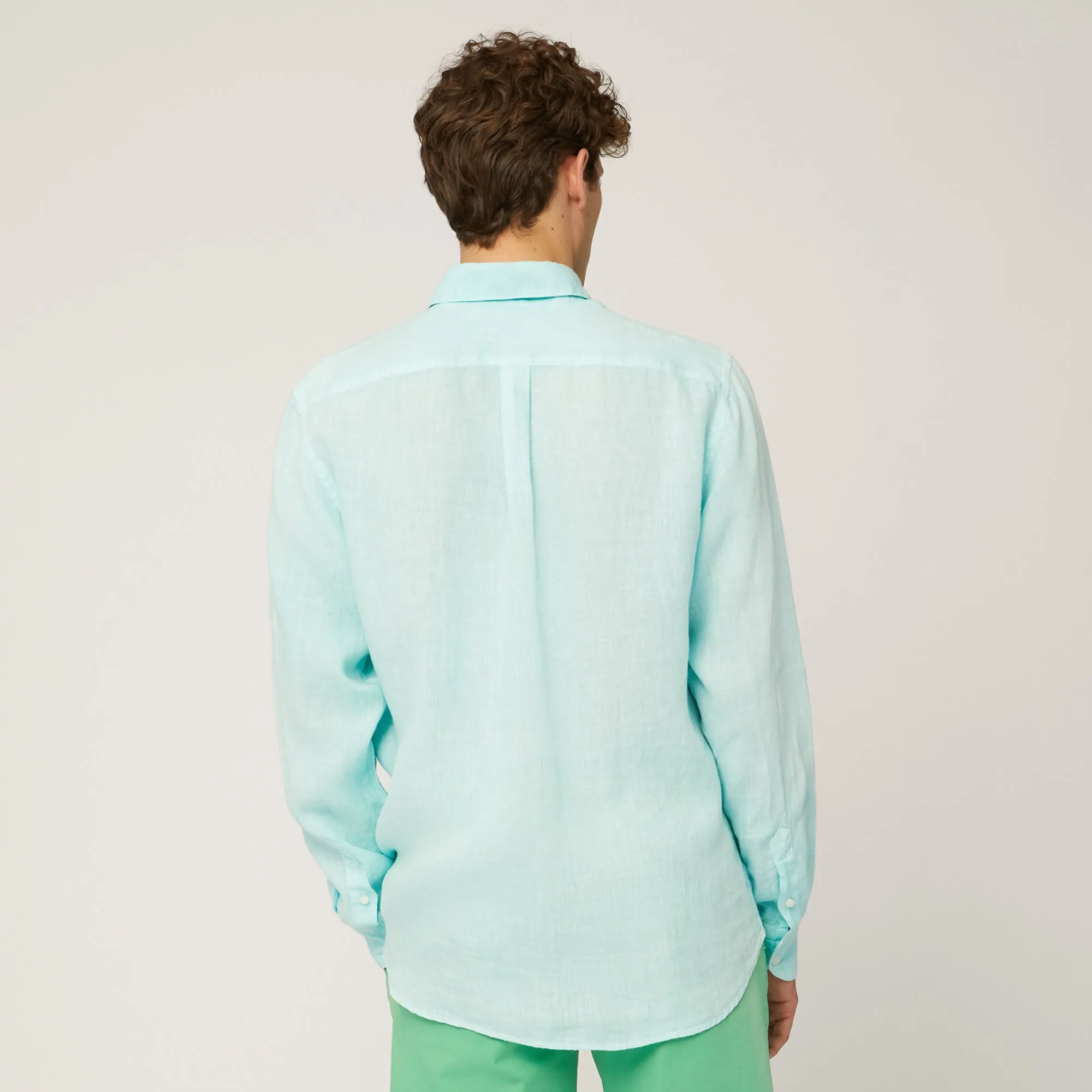 Harmont & Blaine Linen Shirt - Light Blue