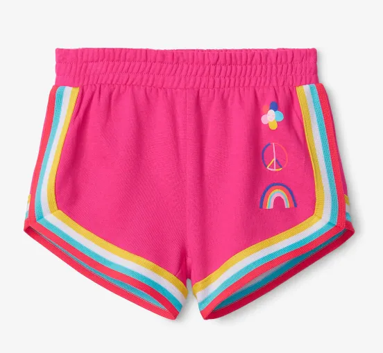 Hatley Fuchsia Purple Terry Jogging Shorts