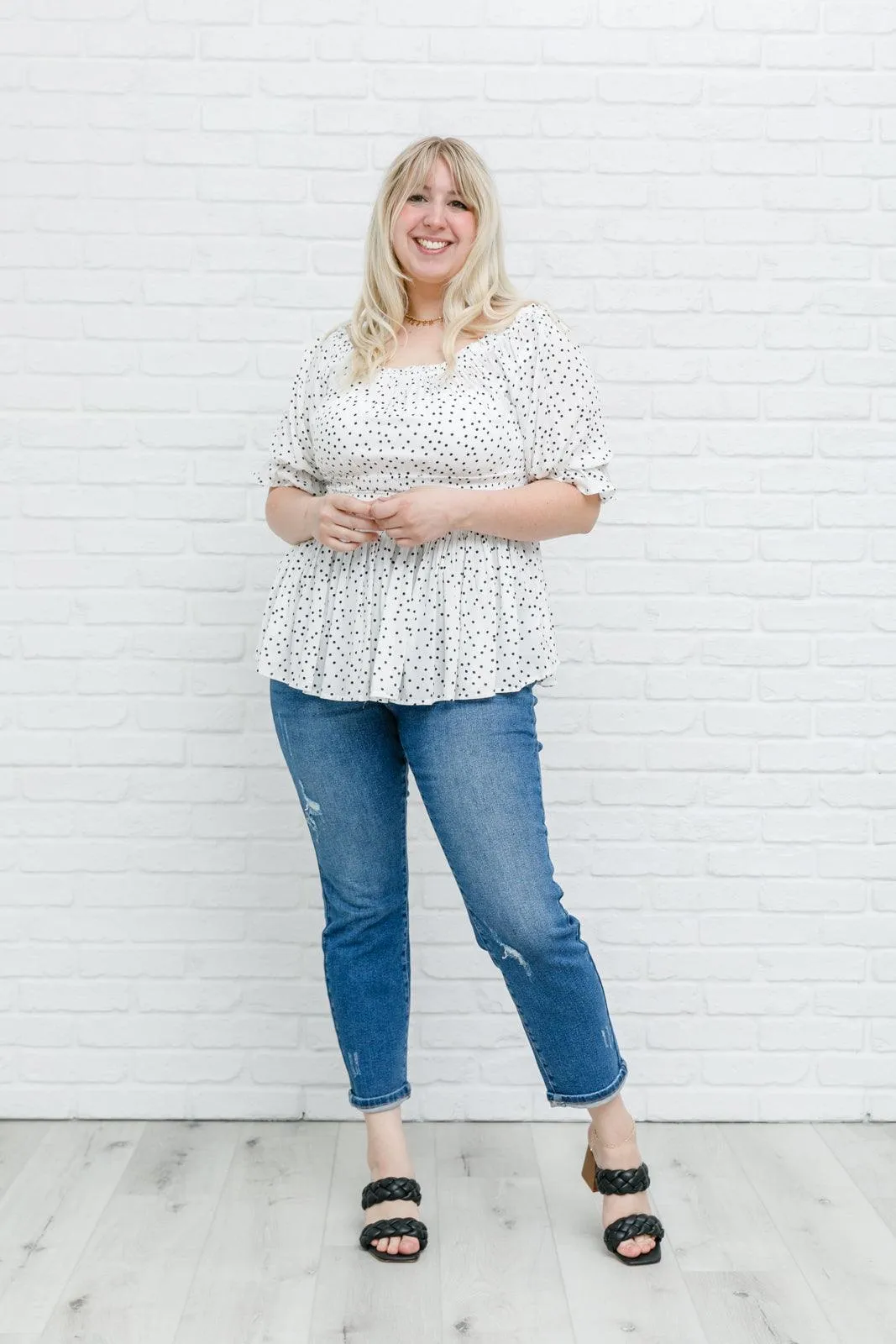 Hazel Blues® | Chose Me Dotted Top
