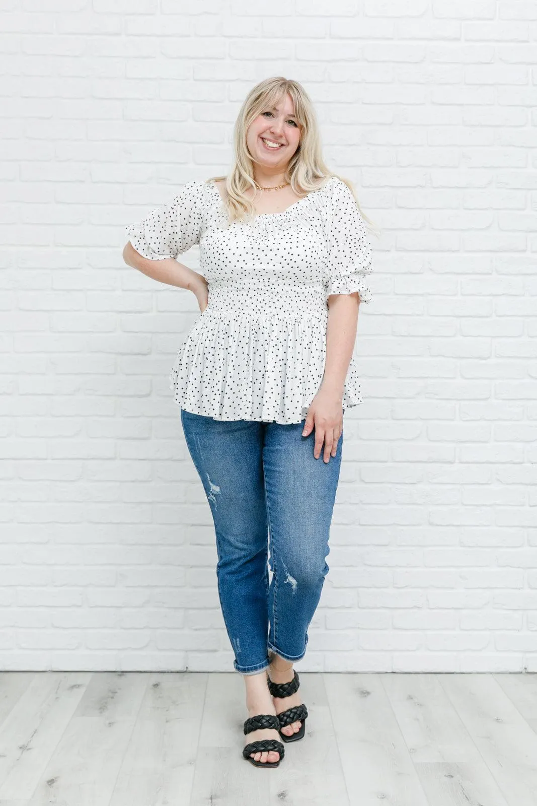 Hazel Blues® | Chose Me Dotted Top
