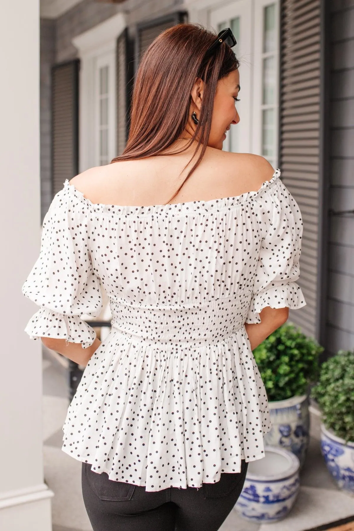 Hazel Blues® | Chose Me Dotted Top