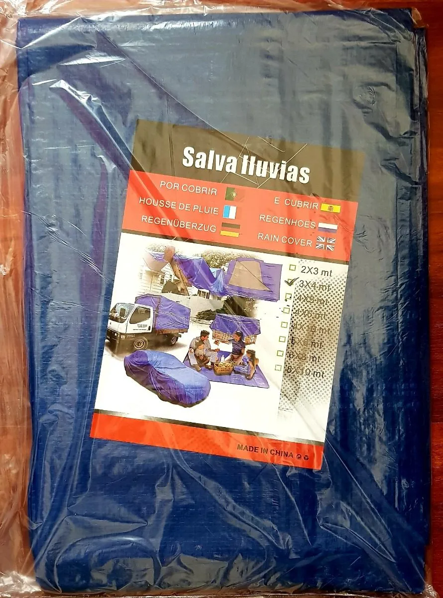 Heavy Duty Waterproof Tarpaulin 4x10m (Blue)