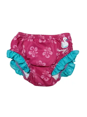 Hibiscus flower swim diaper size 12-24m