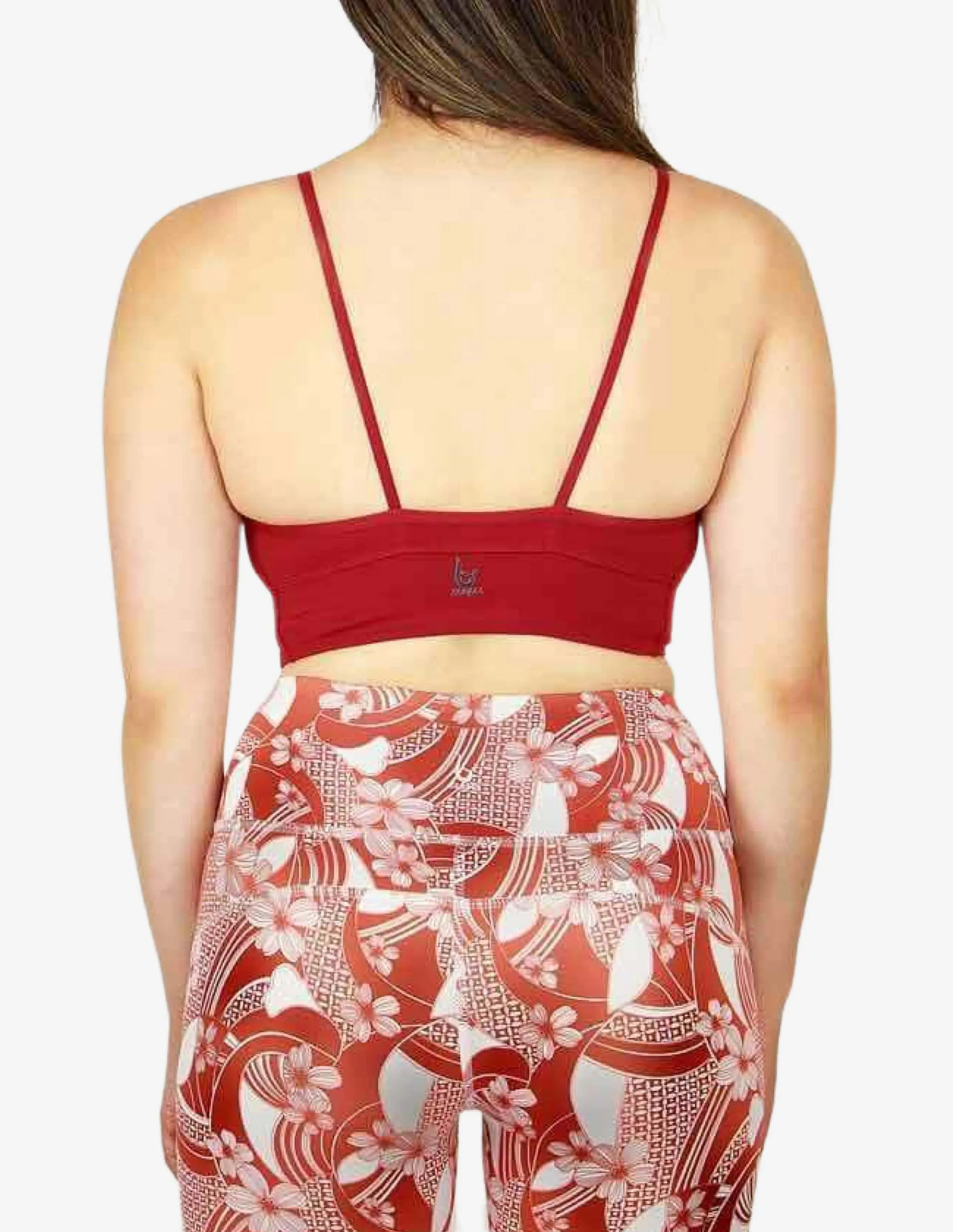High Neck Energy Bra - Maroon