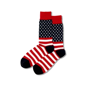 HOTSOX Men's Flag Crew Socks