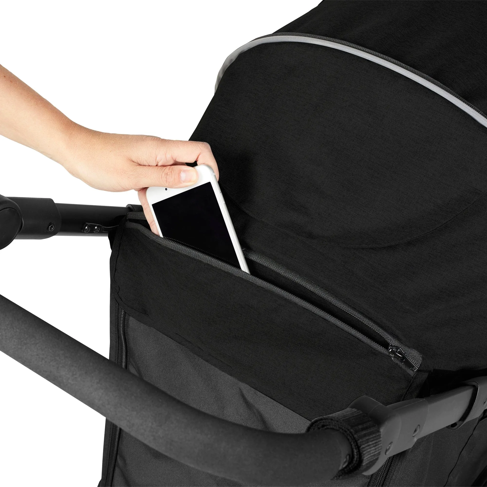 Ickle Bubba Venus Prime Jogger Stroller I-Size Travel System in Black/Black with Base