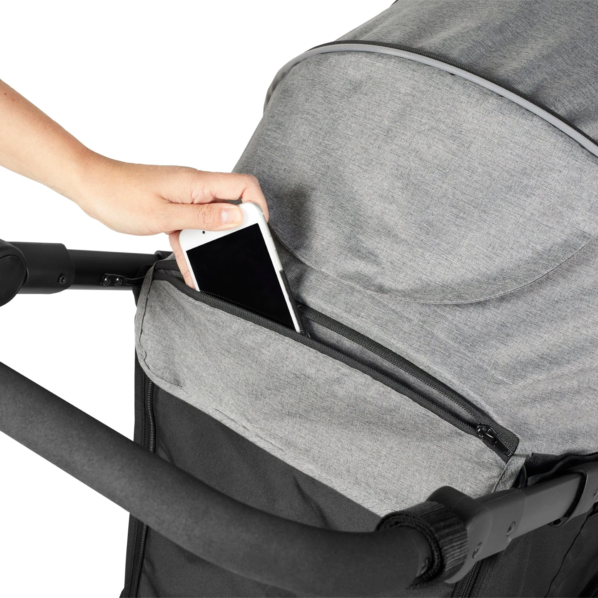 Ickle Bubba Venus Prime Jogger Stroller I-Size Travel System in Black/Space Grey with Base