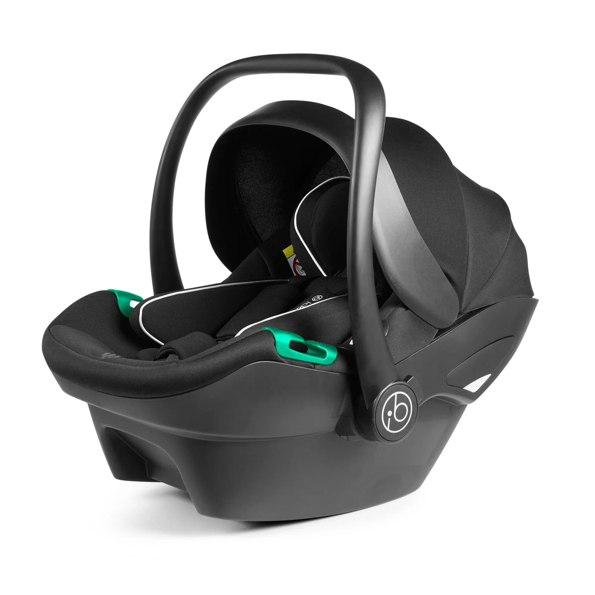 Ickle Bubba Venus Prime Jogger Stroller I-Size Travel System in Black/Space Grey with Base