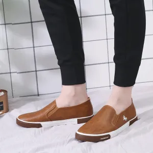 INSTOCK-Men's slip-on formal stylish vulcanized rubber work