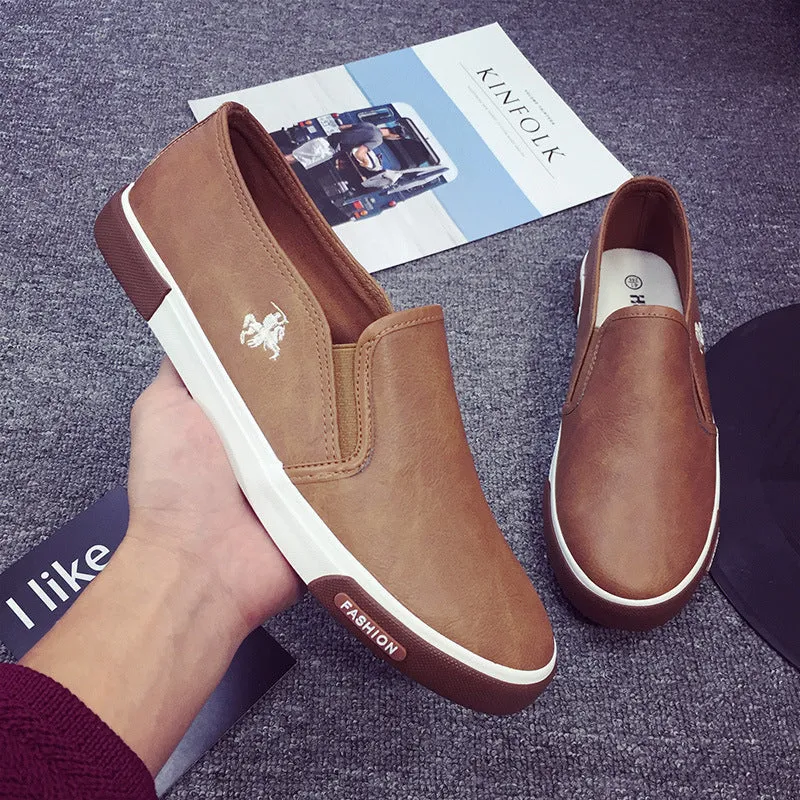INSTOCK-Men's slip-on formal stylish vulcanized rubber work