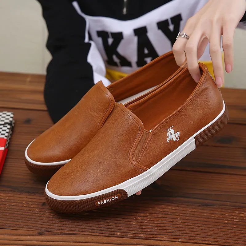 INSTOCK-Men's slip-on formal stylish vulcanized rubber work