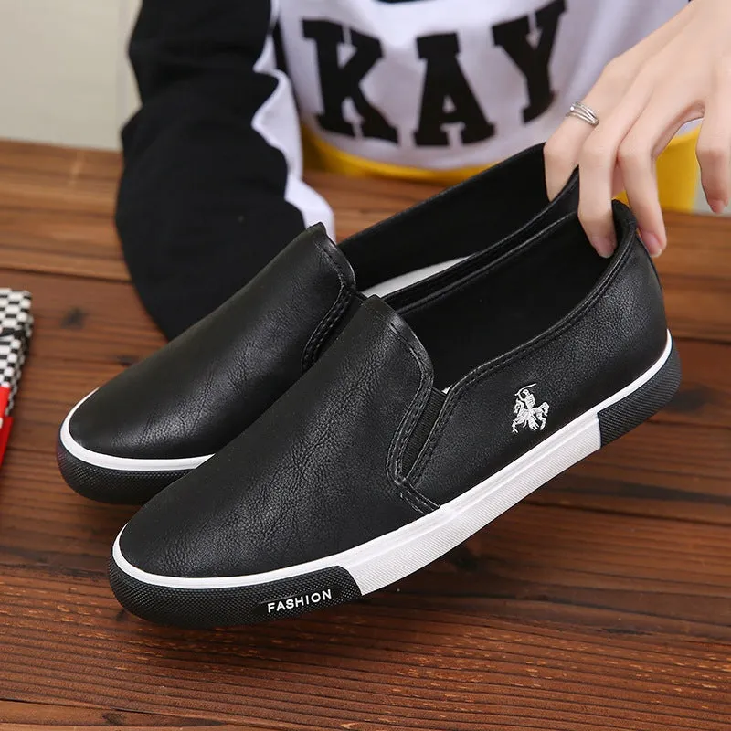 INSTOCK-Men's slip-on formal stylish vulcanized rubber work