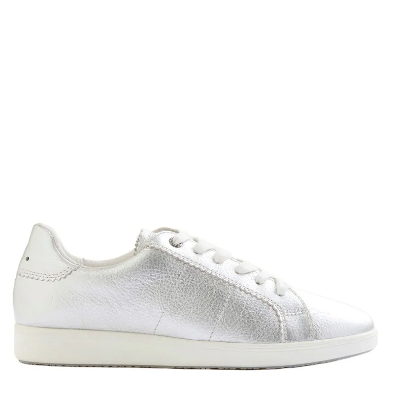 JACKIE IV - SILVER TUMBLED LEATHER FS
