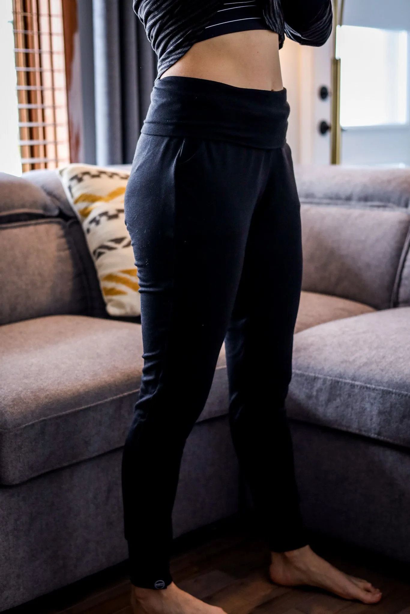 Jogging Annye - French terry Noir