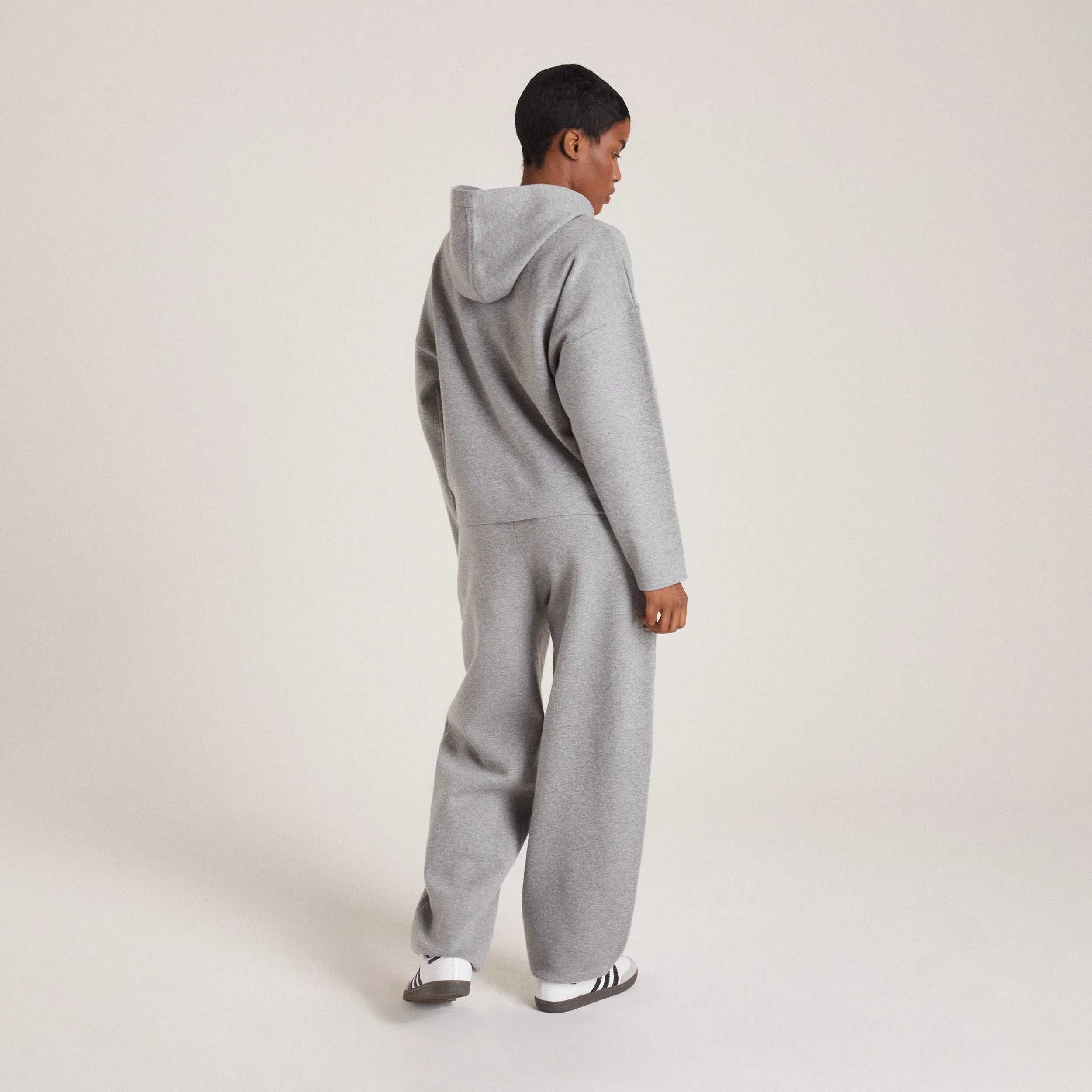 Jogging en Maille - Gris Chiné