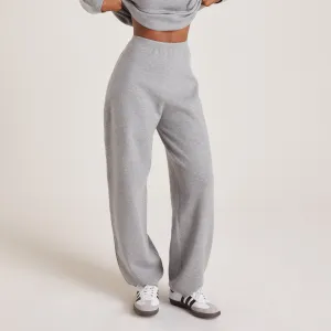 Jogging en Maille - Gris Chiné