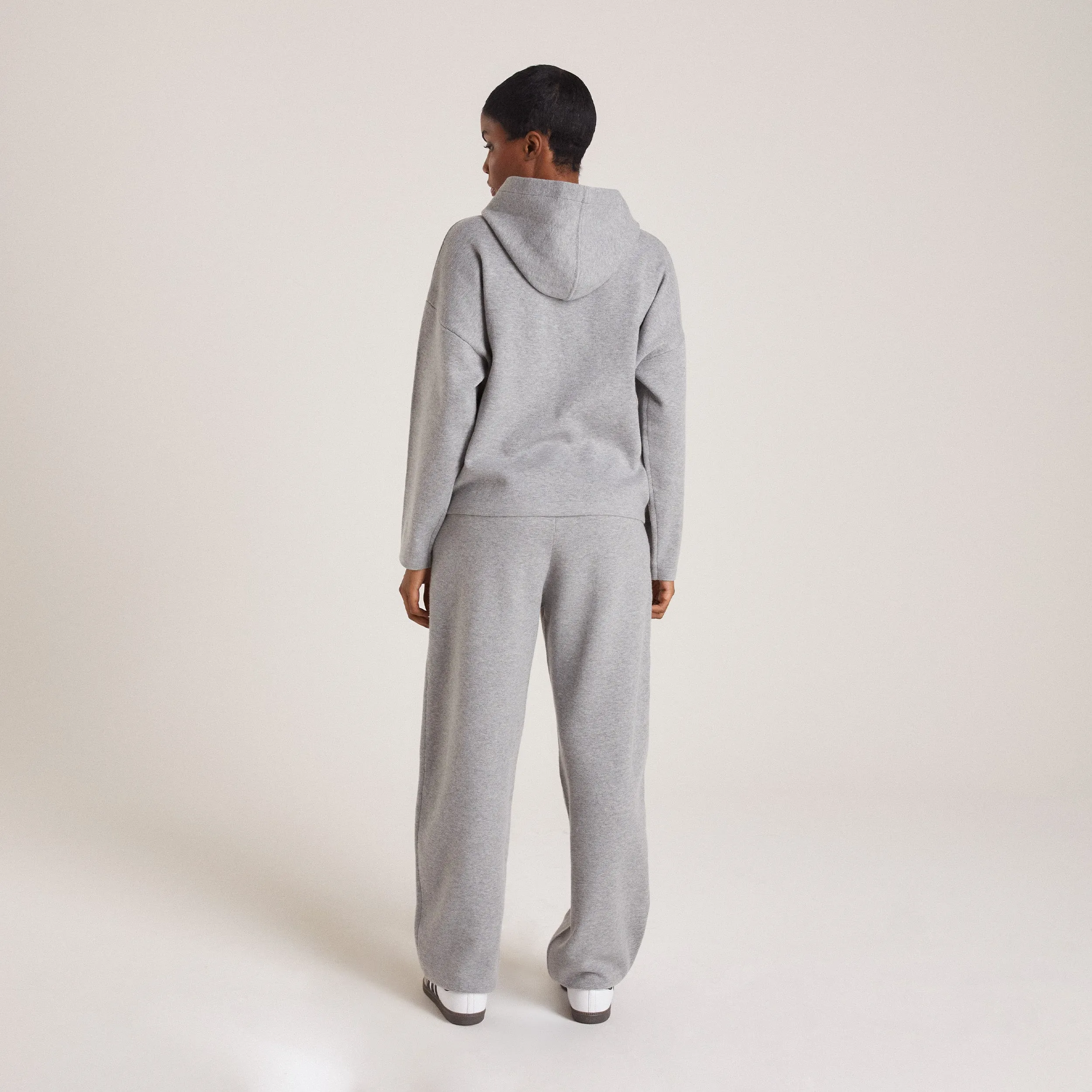 Jogging en Maille - Gris Chiné