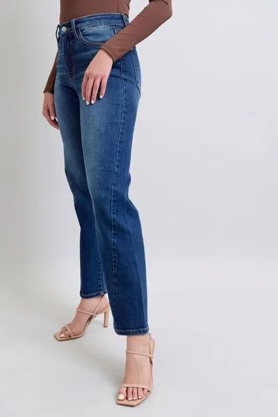 Judy Blue Full Size Side Seam Detail Straight Jeans with Pockets ONLINE EXCLUSIVE