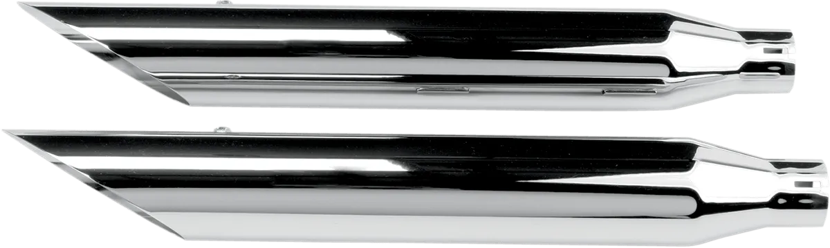 Khrome Werks 202395 3in. HP-Plus Slip-On Mufflers - Slash Cut - Chrome