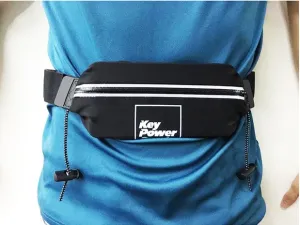 KPS RUNNING WAIST BELT WITH BIB HOLDER - BLACK