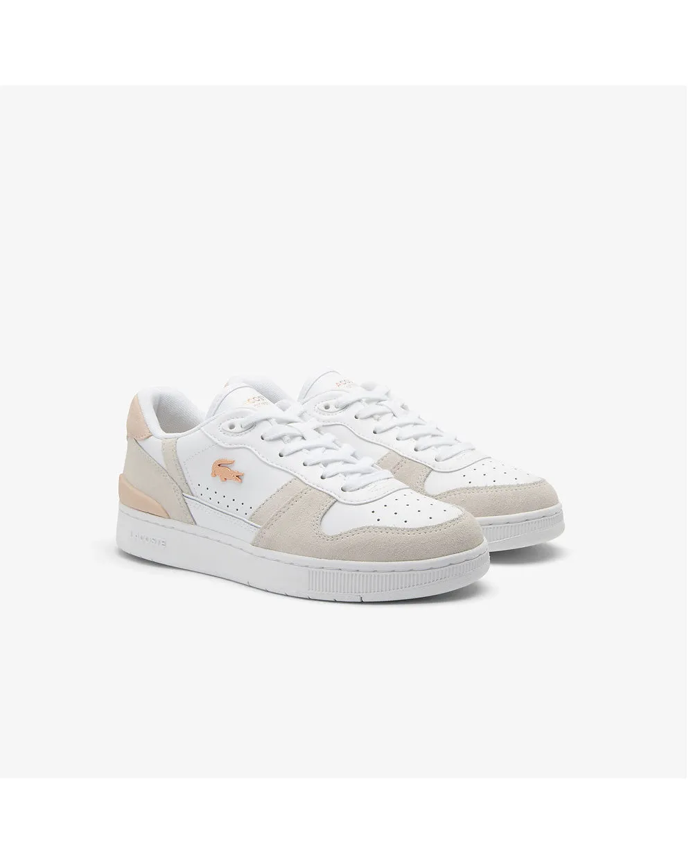 Lacoste T-Clip Set Sneaker - White & Light Pink
