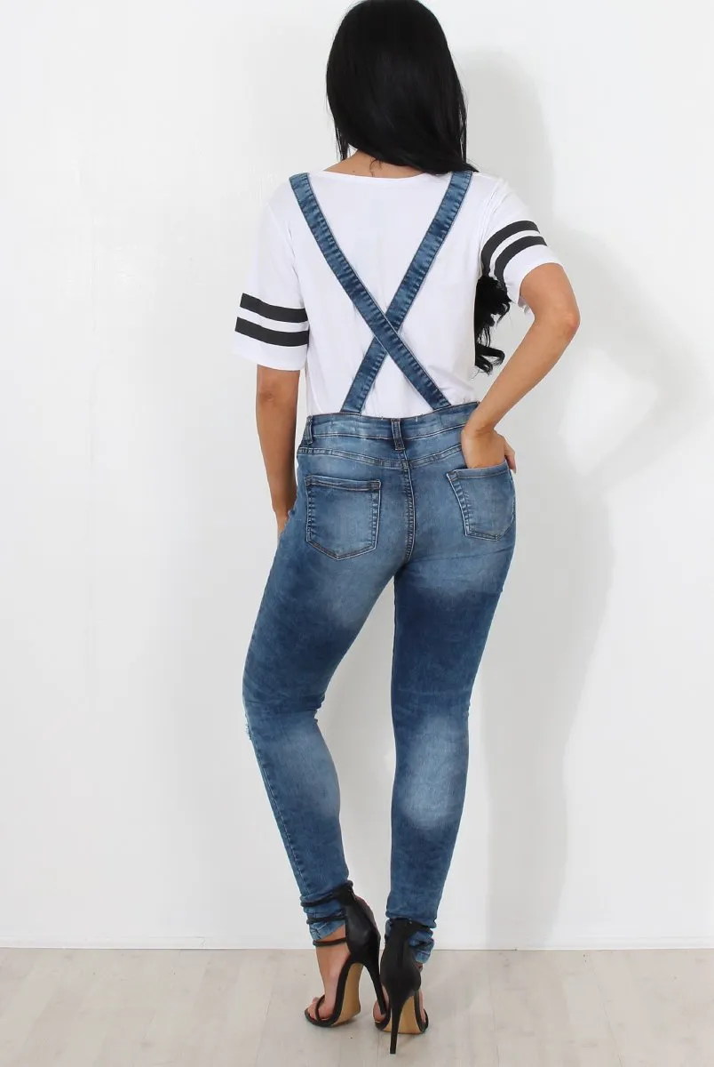 Lavine Dark Blue Dungarees