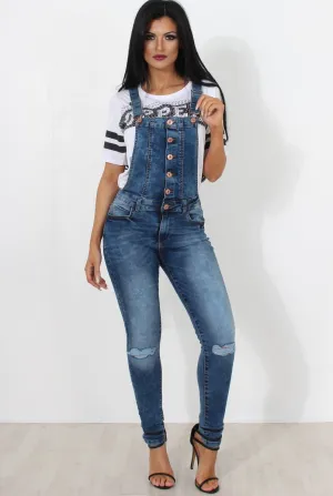 Lavine Dark Blue Dungarees