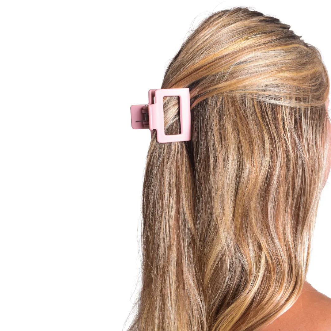 Leisure Collection 5cm Matte Jaw Clip - Rose