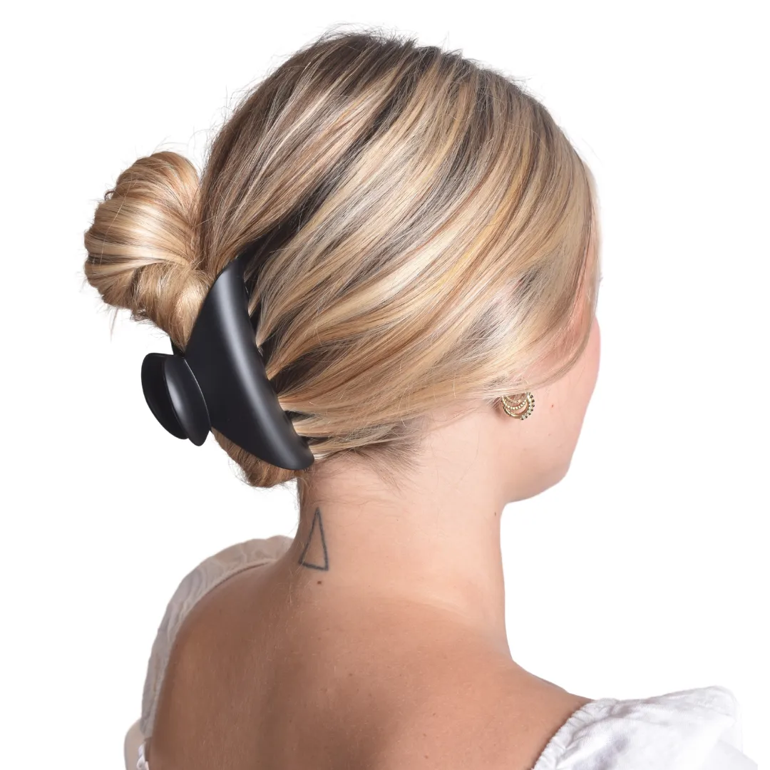 Leisure Collection 9cm Matte Jaw Clip - Black