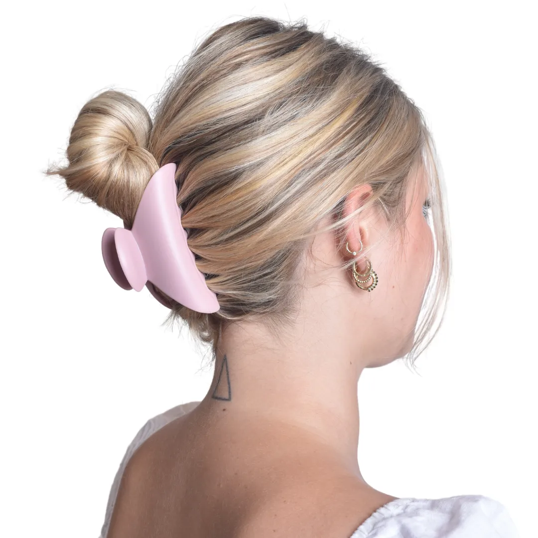 Leisure Collection 9cm Matte Jaw Clip - Rose