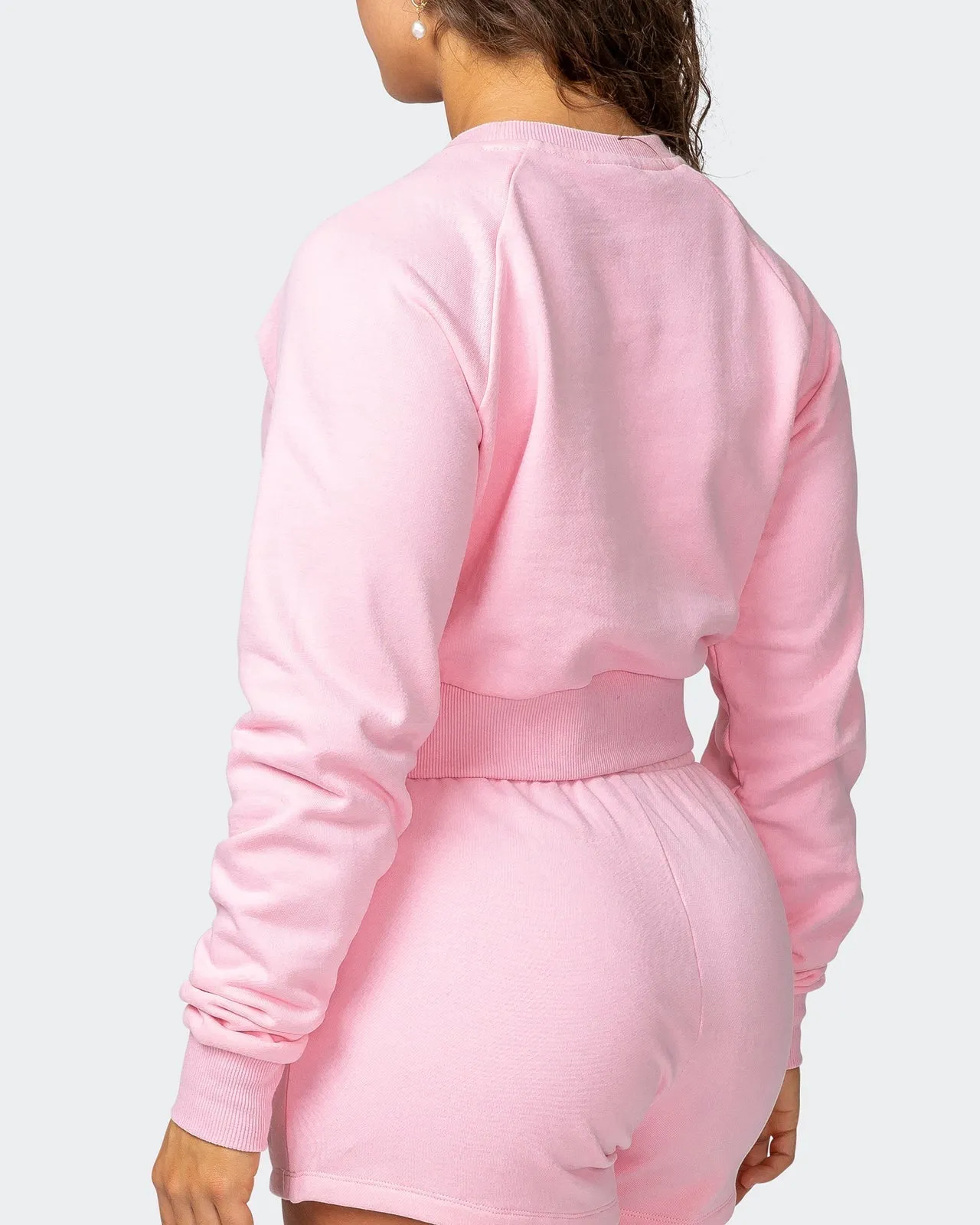Leisure Cropped Sweat - Sherbet