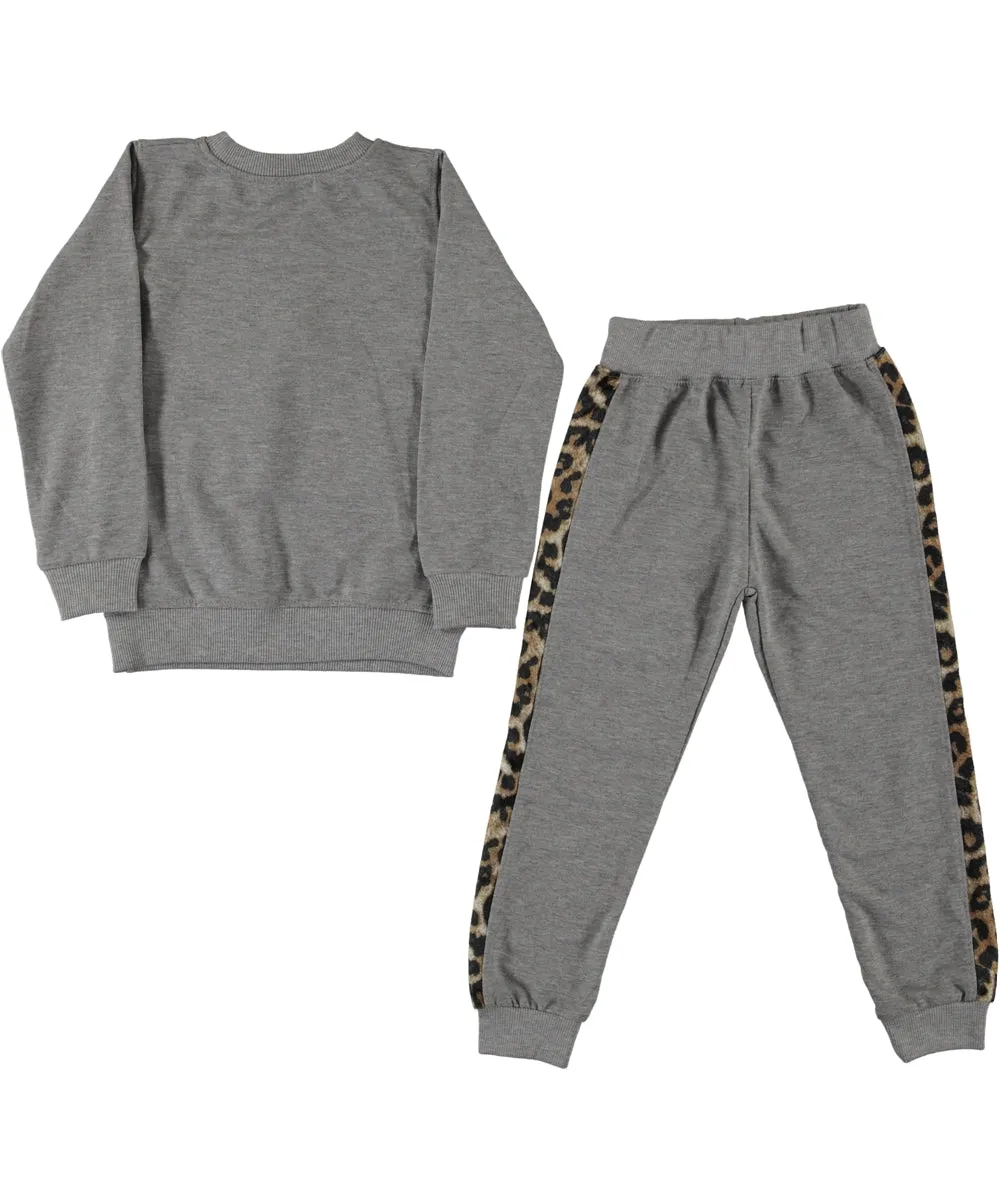 Leopard Braid Jogging Suit
