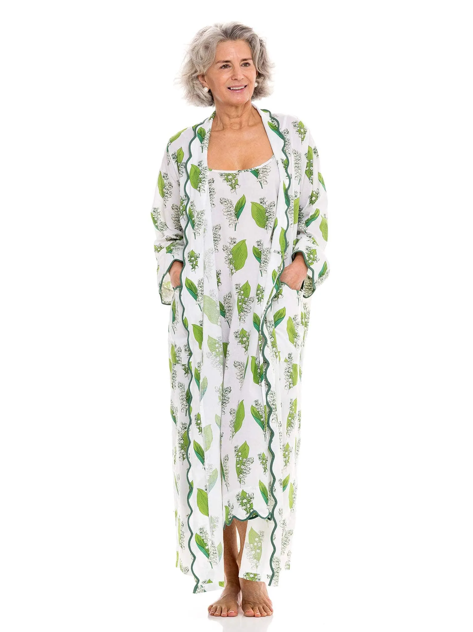 Lily Of The Valley Bundle: Classic Robe   Nightgown