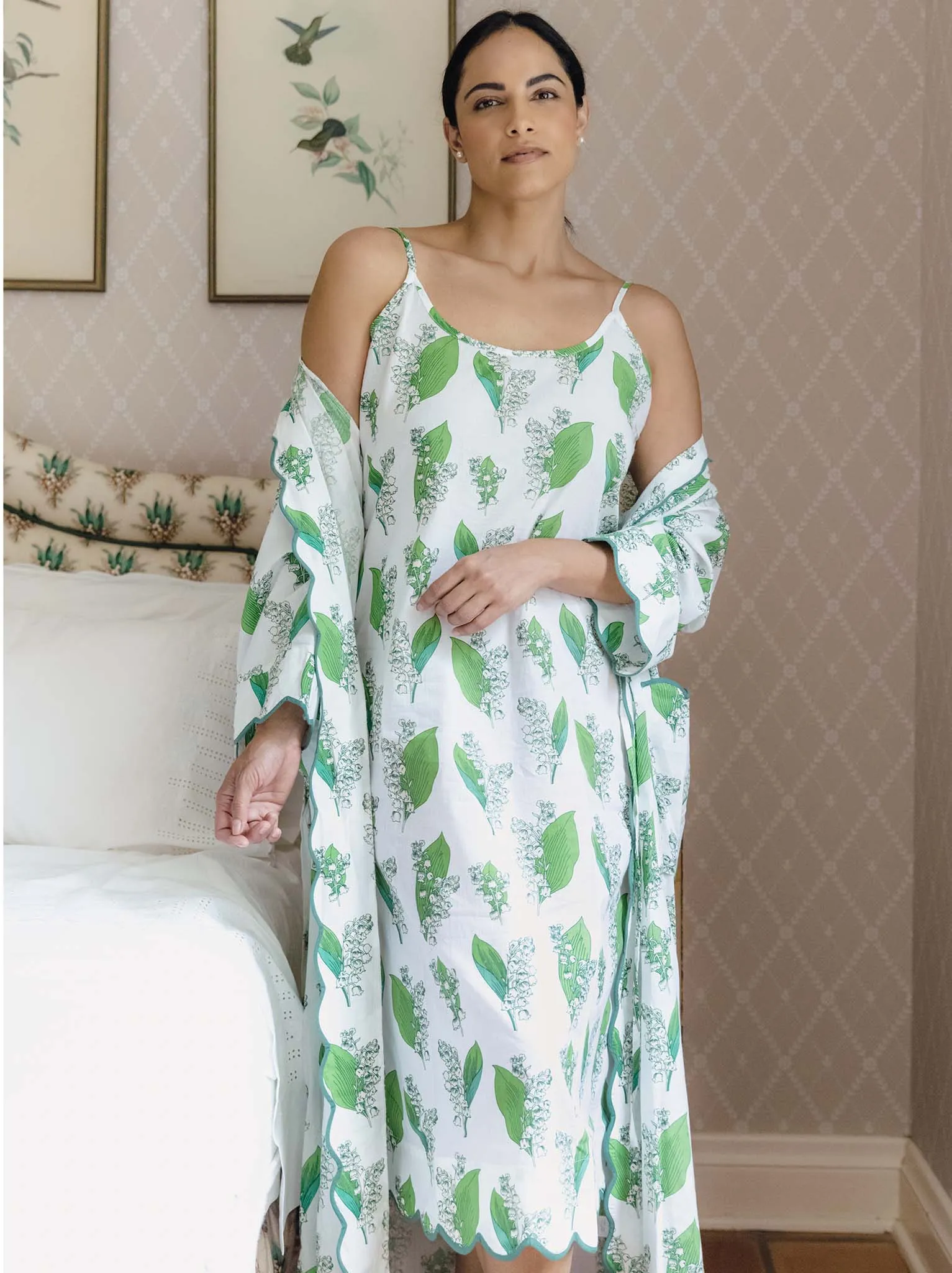 Lily Of The Valley Bundle: Classic Robe   Nightgown
