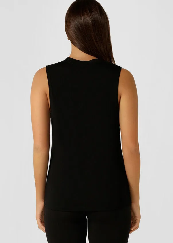 Lorna Jane Lotus Limited Edition Muscle Tank - Black