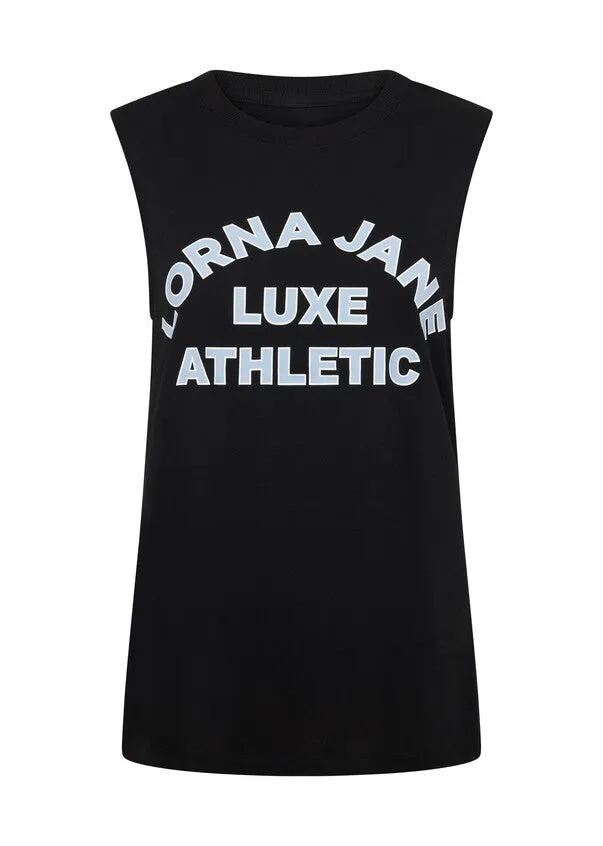Lorna Jane Lotus Limited Edition Muscle Tank - Black