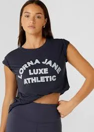 Lorna Jane Lotus Limited Edition Tee - Ash Blue