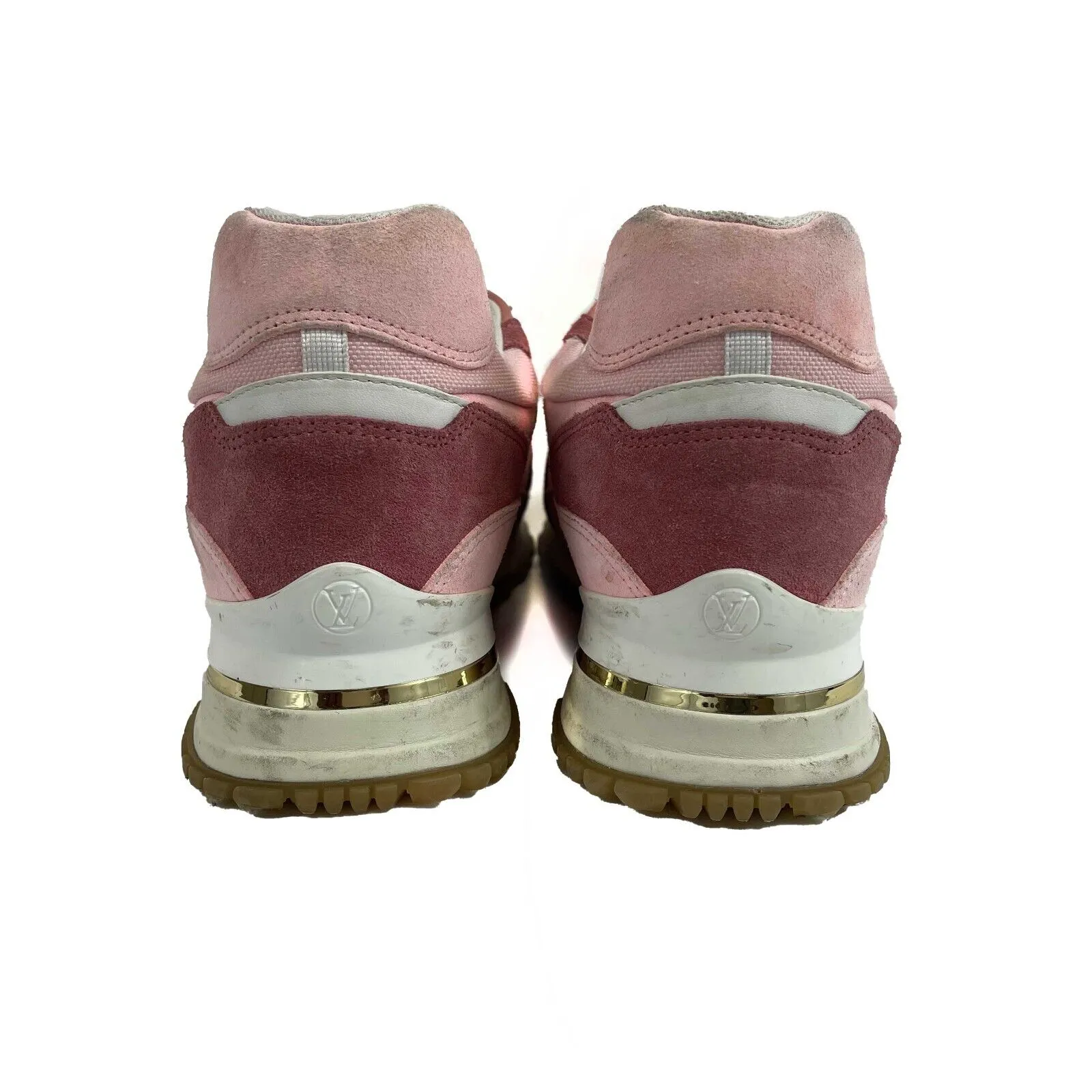 Louis Vuitton - Low Top Sneaker White Pink Suede Run Away - Pink 40 US 10