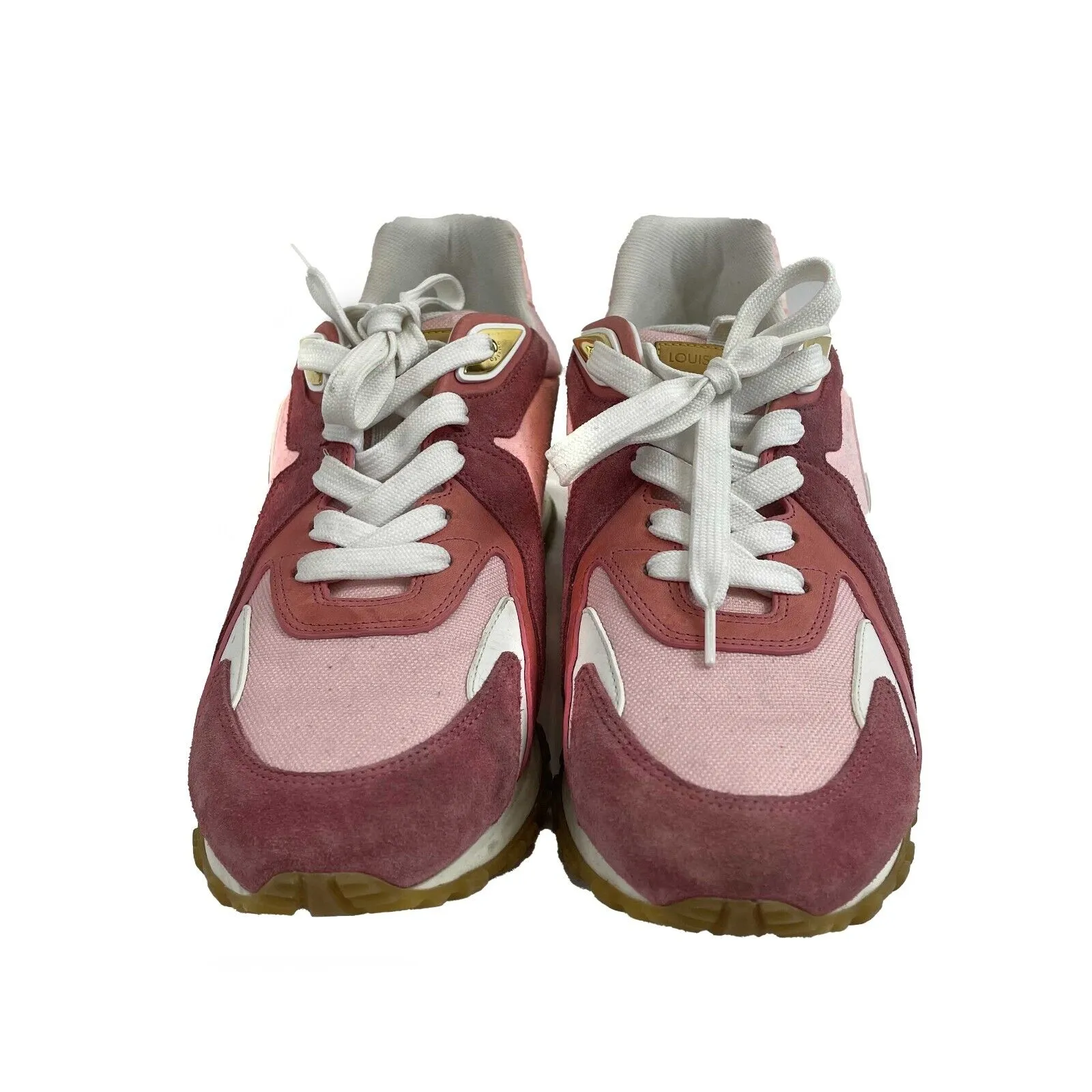 Louis Vuitton - Low Top Sneaker White Pink Suede Run Away - Pink 40 US 10
