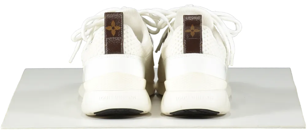 Louis Vuitton White / Monogram Aftergame Lace Up Trainers UK 3 EU 36