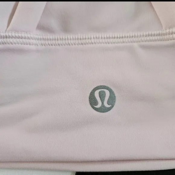 Lululemon Energy Longline Bra Medium Support FUSP Flush Pink Women's Size 8