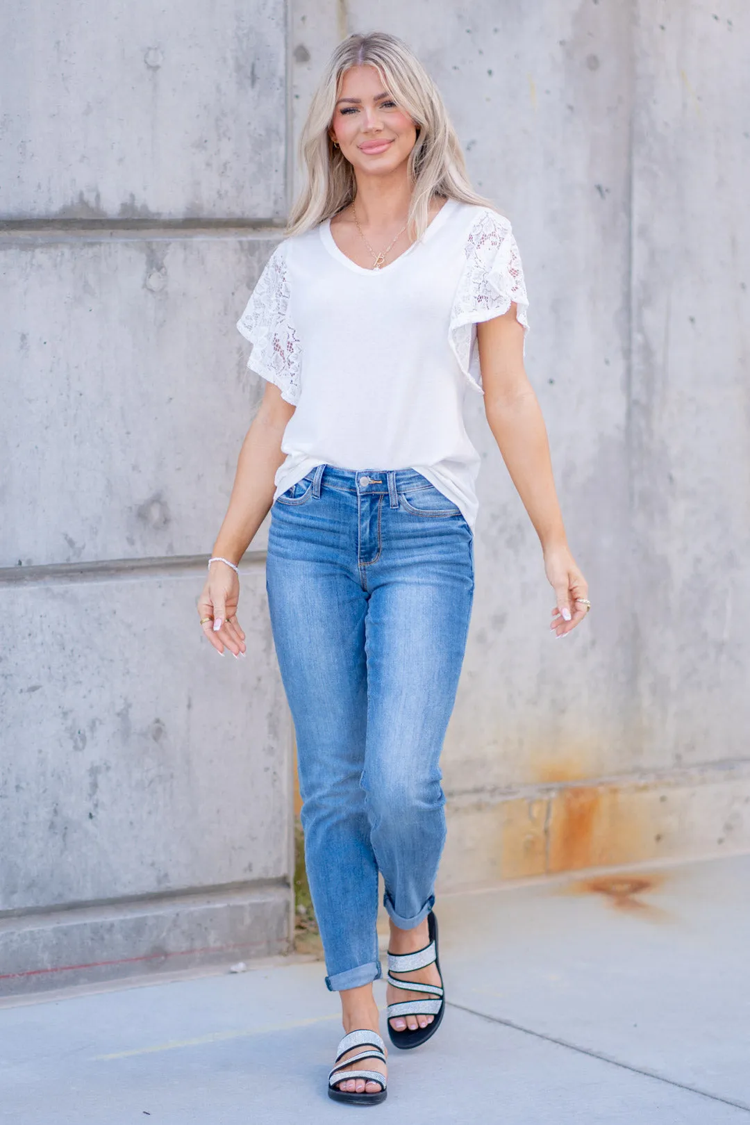 Marcelle Cuffed Hem Slim Regular & Plus Sizes