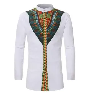 Men Ethnic Printing Shirt