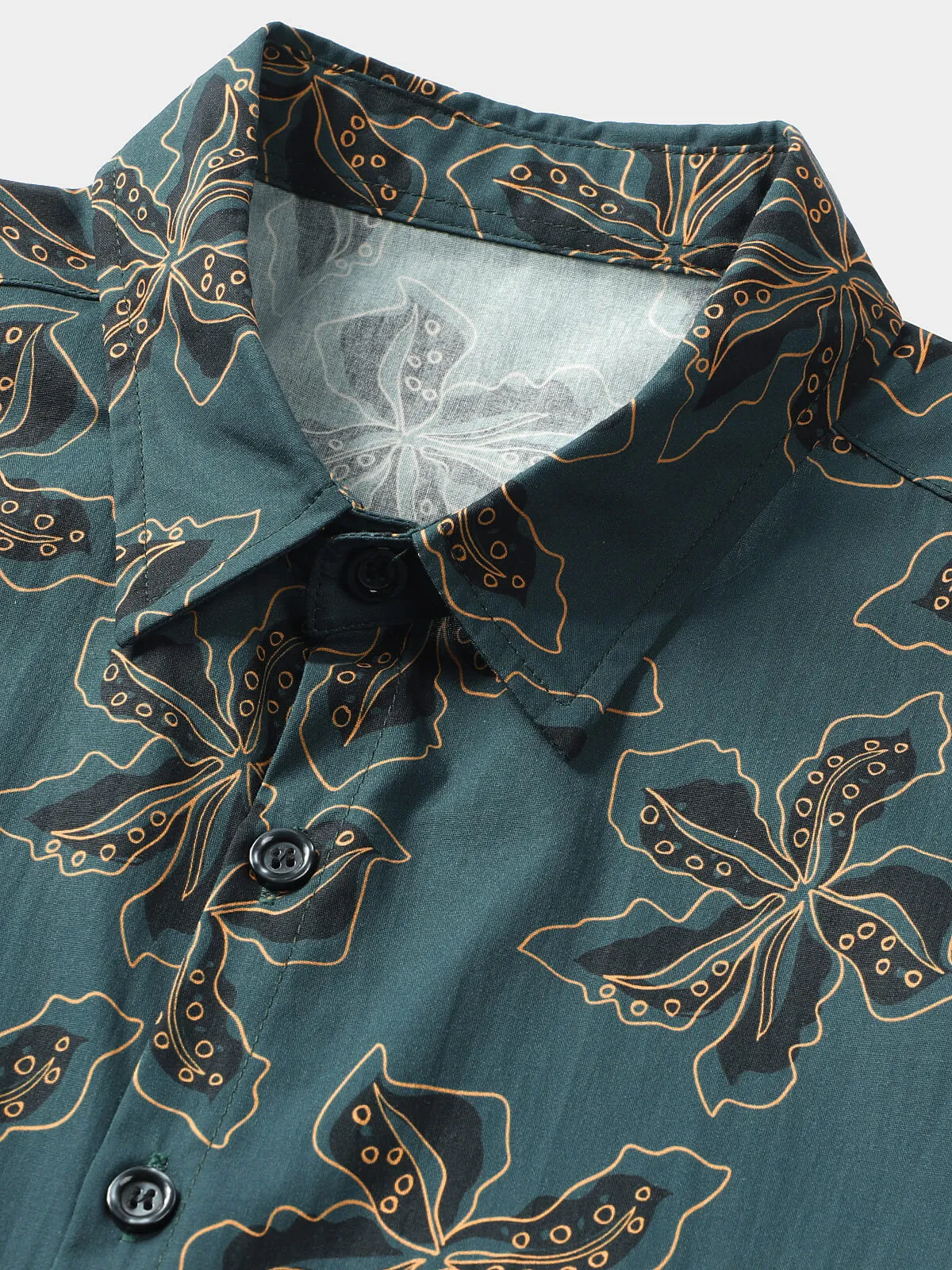 Men's Floral Vintage Beach Hawaiian Holiday Short Sleeve Shirt