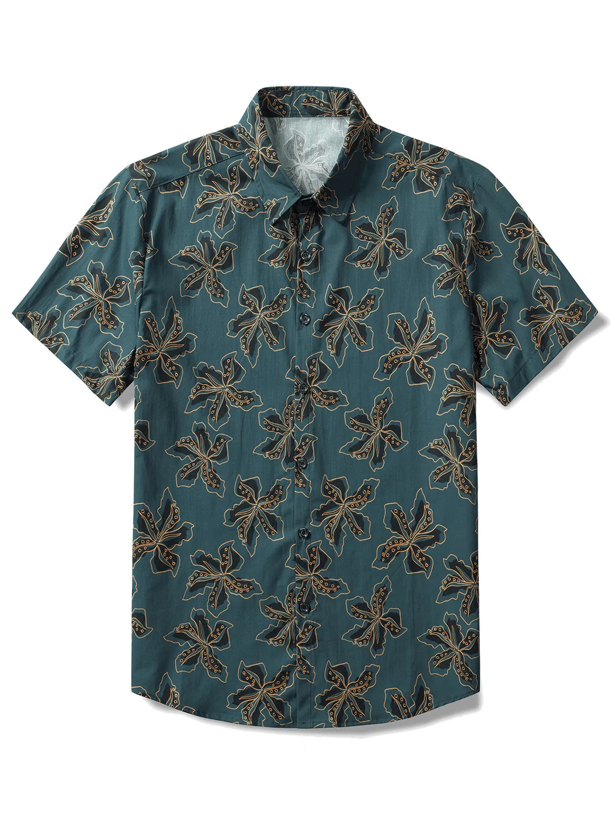 Men's Floral Vintage Beach Hawaiian Holiday Short Sleeve Shirt