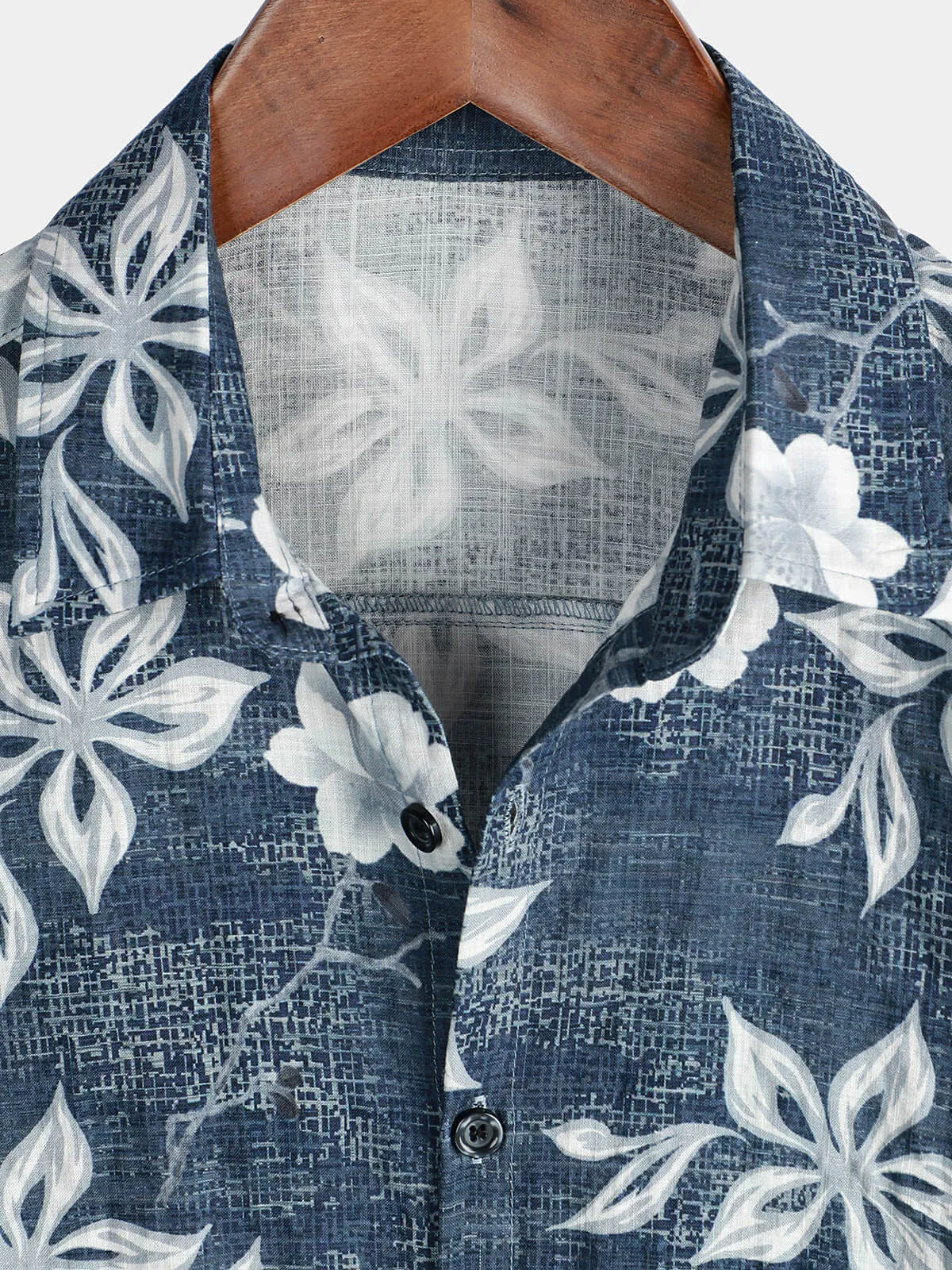 Men's Hawaiian Floral Short Sleeve Button Summer Beach Shirt